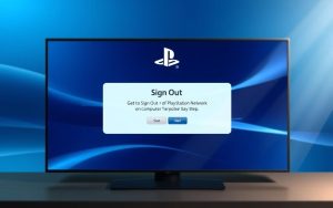 how to sign out of playstation network on computer