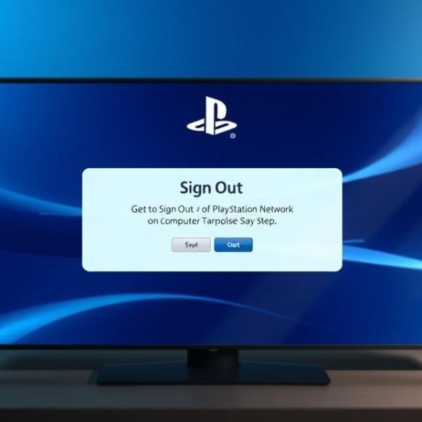 how to sign out of playstation network on computer