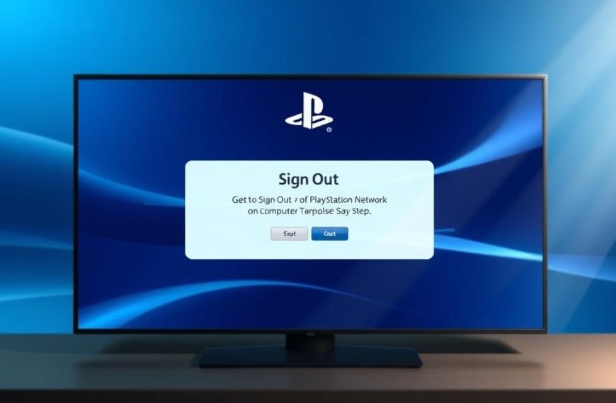 how to sign out of playstation network on computer