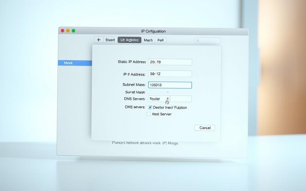 macOS network preferences interface